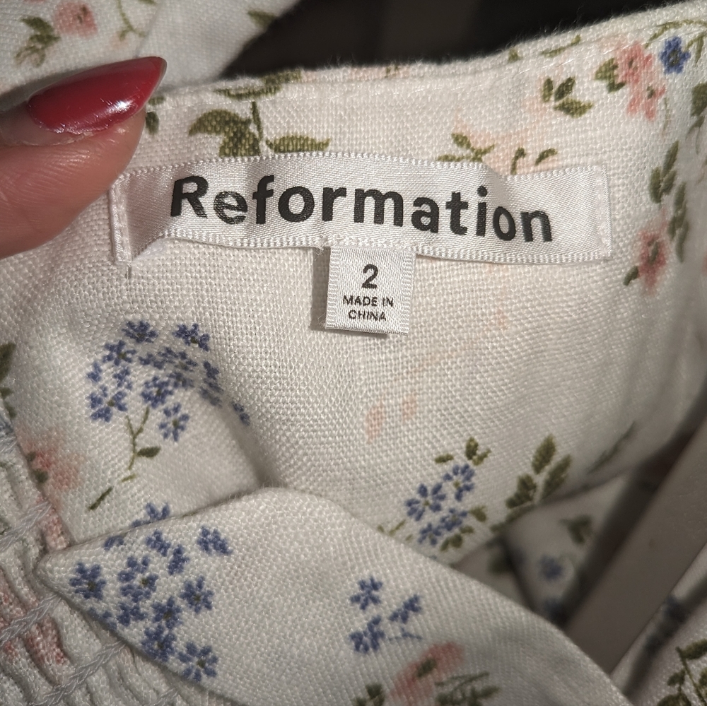 11. REFORMATION STANFORD LINEN DRESS - Picture 5 of 7